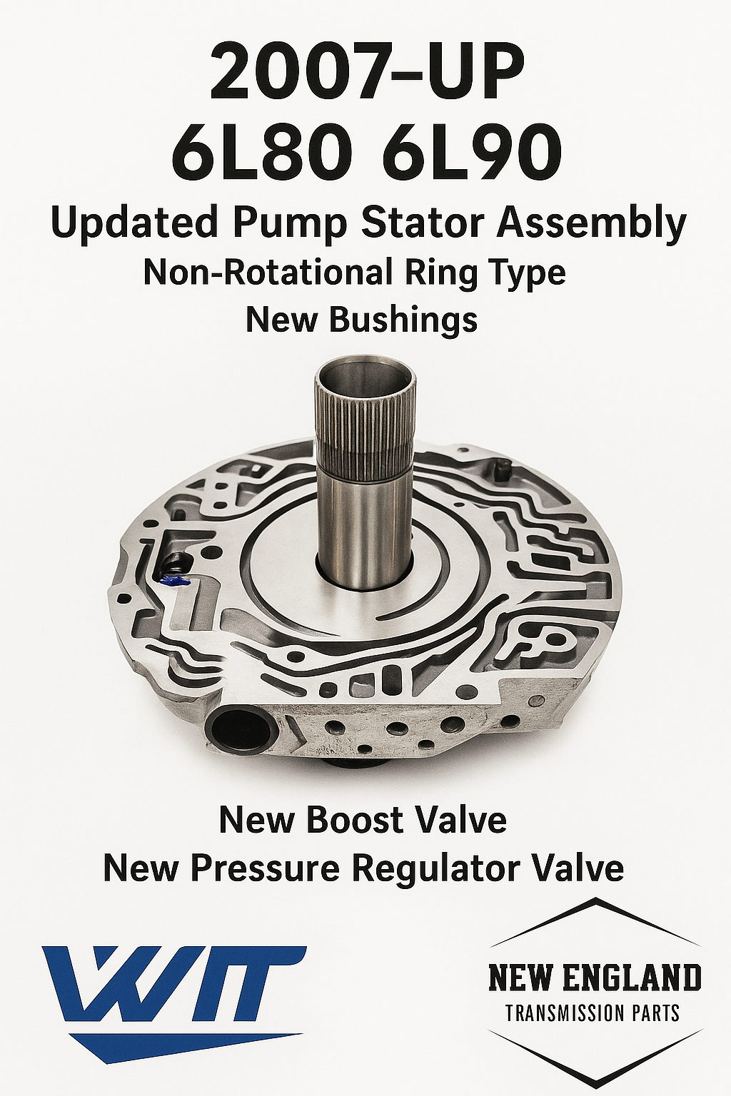 6L80 and 6L90 updated pump stator assembly graphic